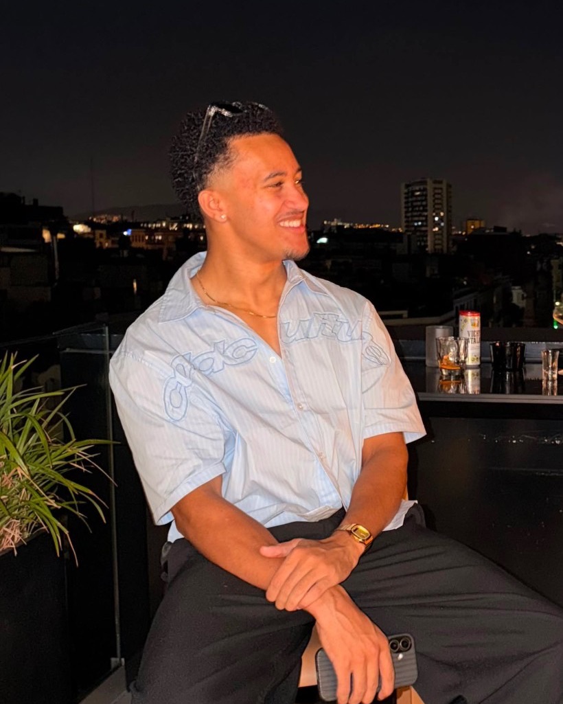 Robbie Ashcroft on a rooftop in Barcelona at night